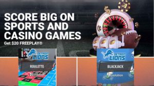 BetMGM FREEPLAY Detroit Lions Roulette Blackjack Michigan