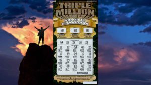 Triple Million Michigan Lottery Instant game ticket pays the lucky anonymous winner $1 Million.